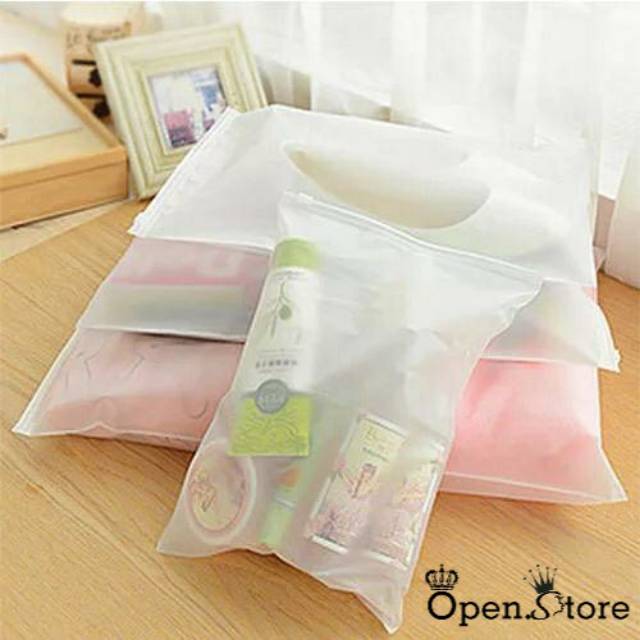 READY!!!! ZIPPER STORAGE BAG  ZIPPER LOCK ZIPPER TRAVEL POUCH TRANSPARAN POUCH TRAVEL POUCH SOUVENIR