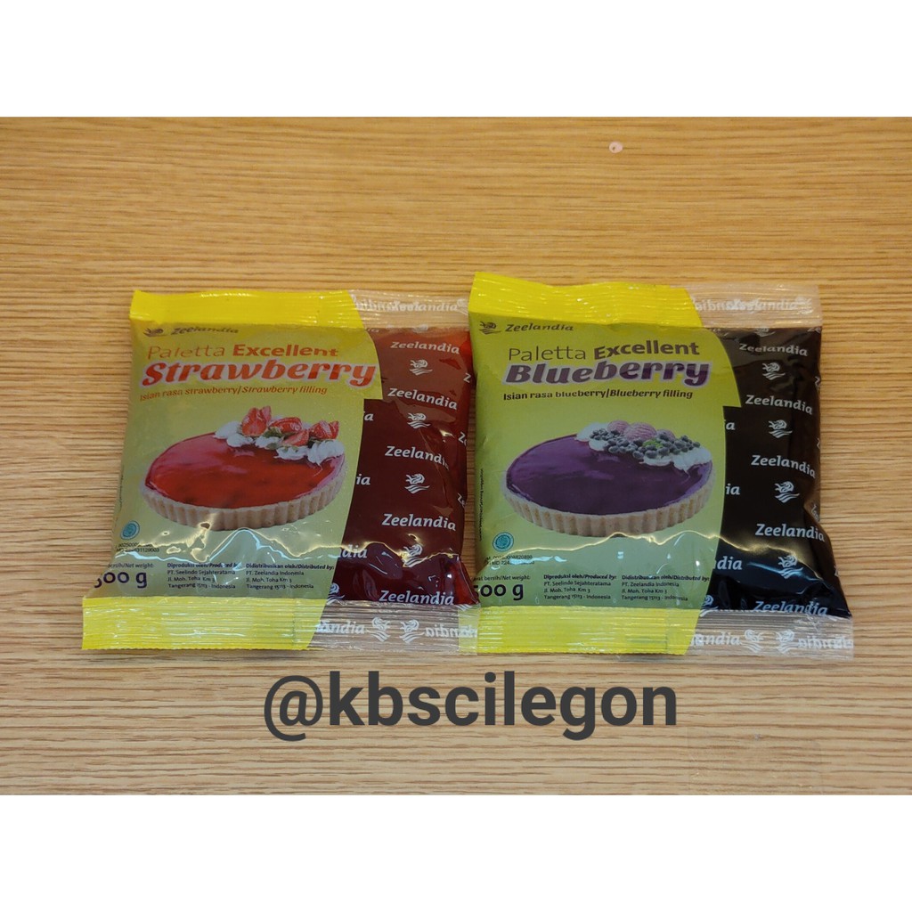 

Paletta Strawberry dan Blueberry Zeelandia 500g