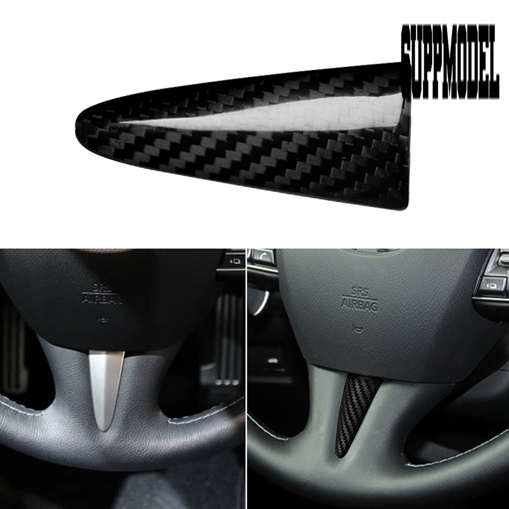 2pcs Cover Setir Mobil Bahan Carbon Fiber Anti Air / Debu Untuk Infiniti Q50 2014-2020