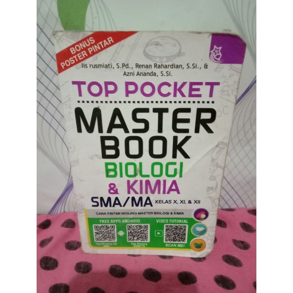 Murah Meriah Preloved Top Pocket Master Book Biologi & Kimia SMA