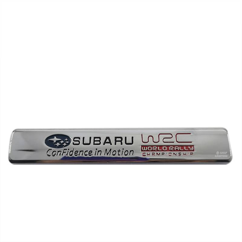 1 X Metal SUBARU WRC Logo Car Auto Rear Side Decorative Emblem Sticker Decal Badge for SUBARA