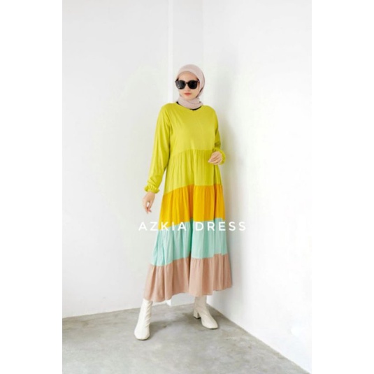 AZKIA DRESS GAMIS RAYON MUSLIMAH