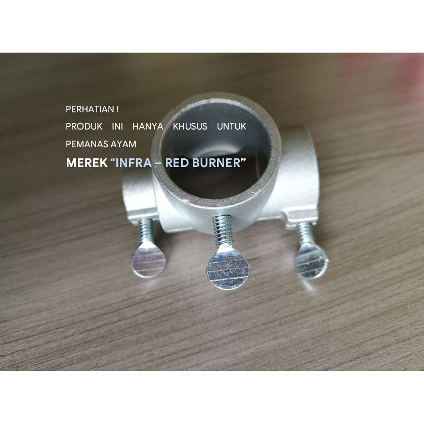 Pipa Te Leher Pemanas Ayam Gasolec MEREK Infra Red Burner Sambungan Gasolek filter holder mensana