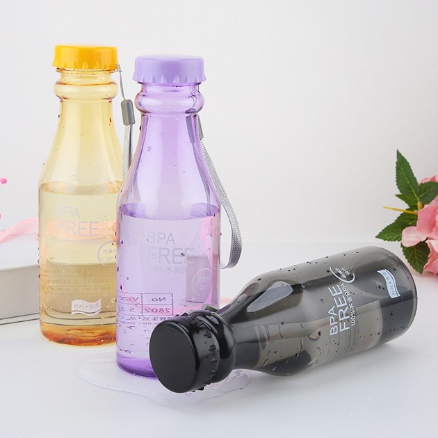 Mikusoo My Bottle Soda Botol Minum BPA Free 500 ML Bening Warna Colorful Trendy Anti Tumpah