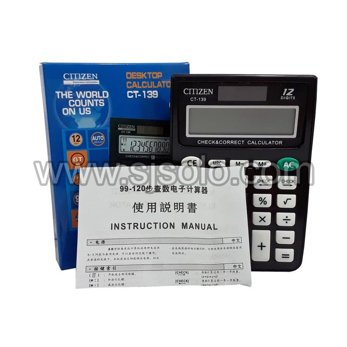 

Calculator Kalkulator CMZEN CT-139 Dekstop Calculator