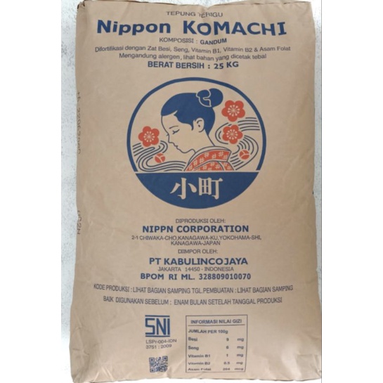 

Tepung Protein Tinggi Komachi 25kg