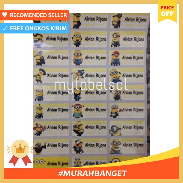 

Label Nama Waterproof Sticker Despicable Me Minion Minions Sml - Pengikat & Perekat - Stiker