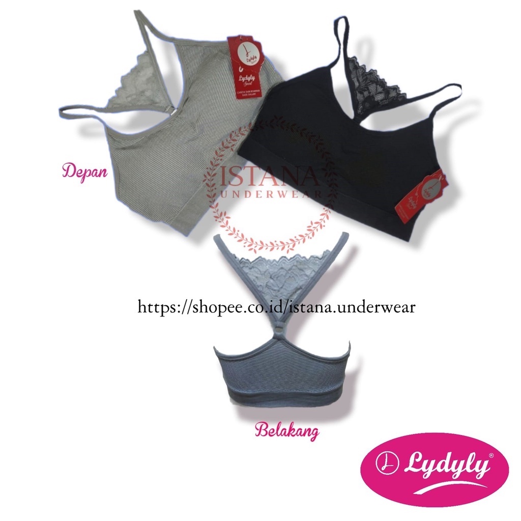 Bra Bh adem Bralet Lydyly fashion bahan strech dan menyerap keringat