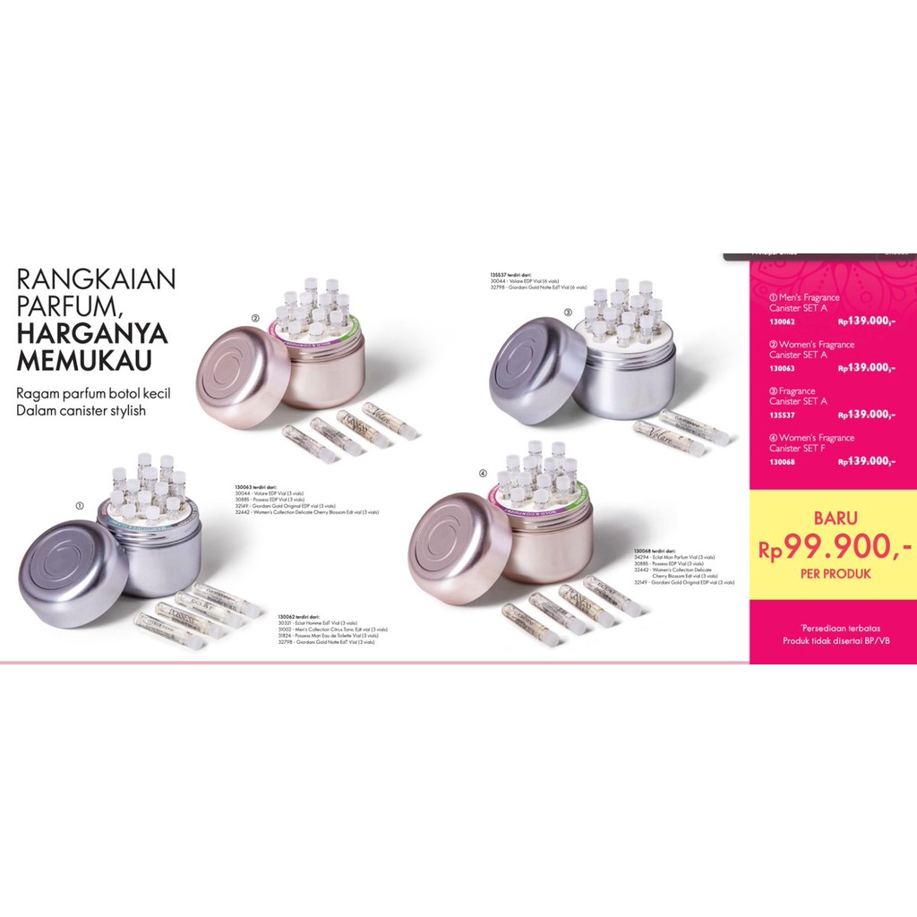 Fragrance Canister OrifIame - Tester Parfum Set OrifIame