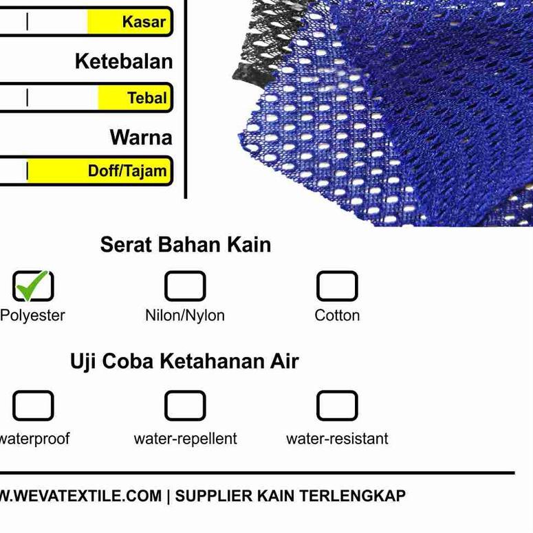 (PERMETER) Bahan Kain Jala Kain Mesh Jaring Dalaman Jaket