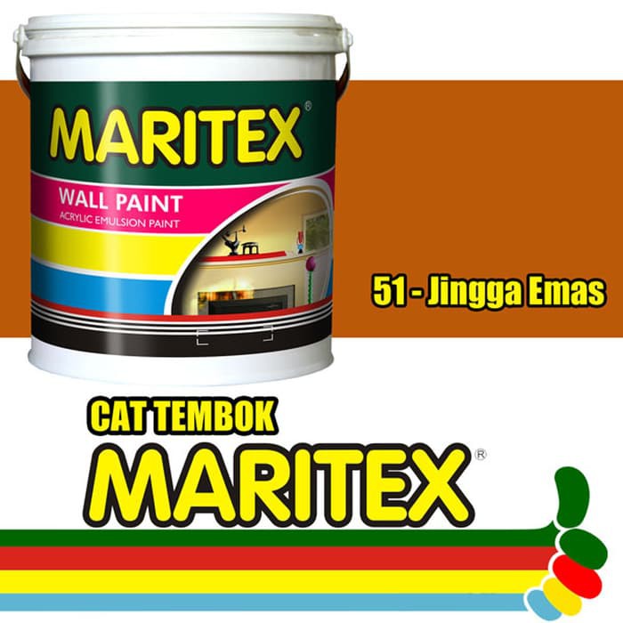 Cat Tembok Maritex Kemasan Galon 5kg JINGGA EMAS
