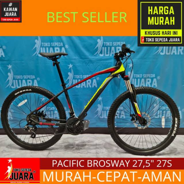  PACIFIC  MTB  27 5 INCHI BROSWAY SEPEDA  GUNUNG  Shopee  