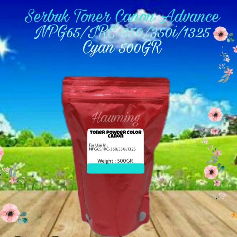 Serbuk Toner Canon Advance NPG65 NPG 65 GPR51 C-EXV47 IR C250 C250i C350 C350i C1325 Cyan 500gr