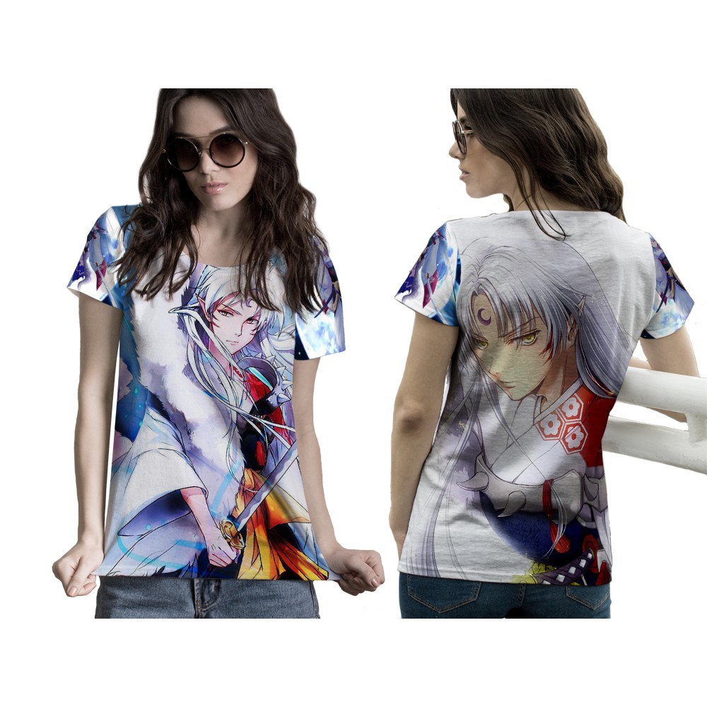 [Riashop] Kaos SESSHOMARU INUYASHA | Kaos Anime SESSHOMARU INUYASHA Wanita - FS