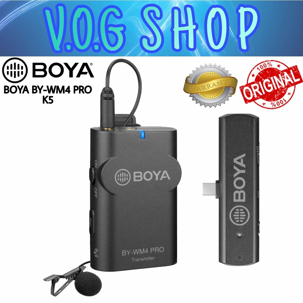 BOYA BY-WM4 PRO K5 WIRELESS MICROPHONE