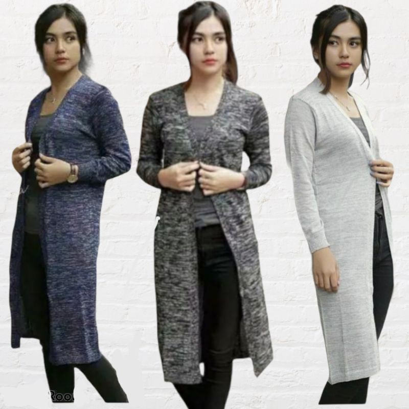 SN - Long Cardigan Twis Outher Rajut Basic