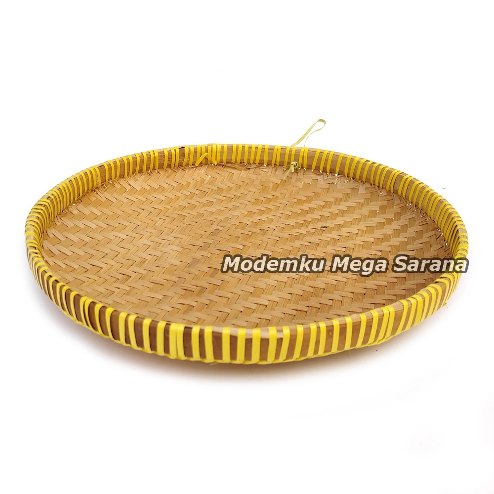 Tampah Bambu Diameter 48cm | Tambir Piring Bambu Nampan Nampah