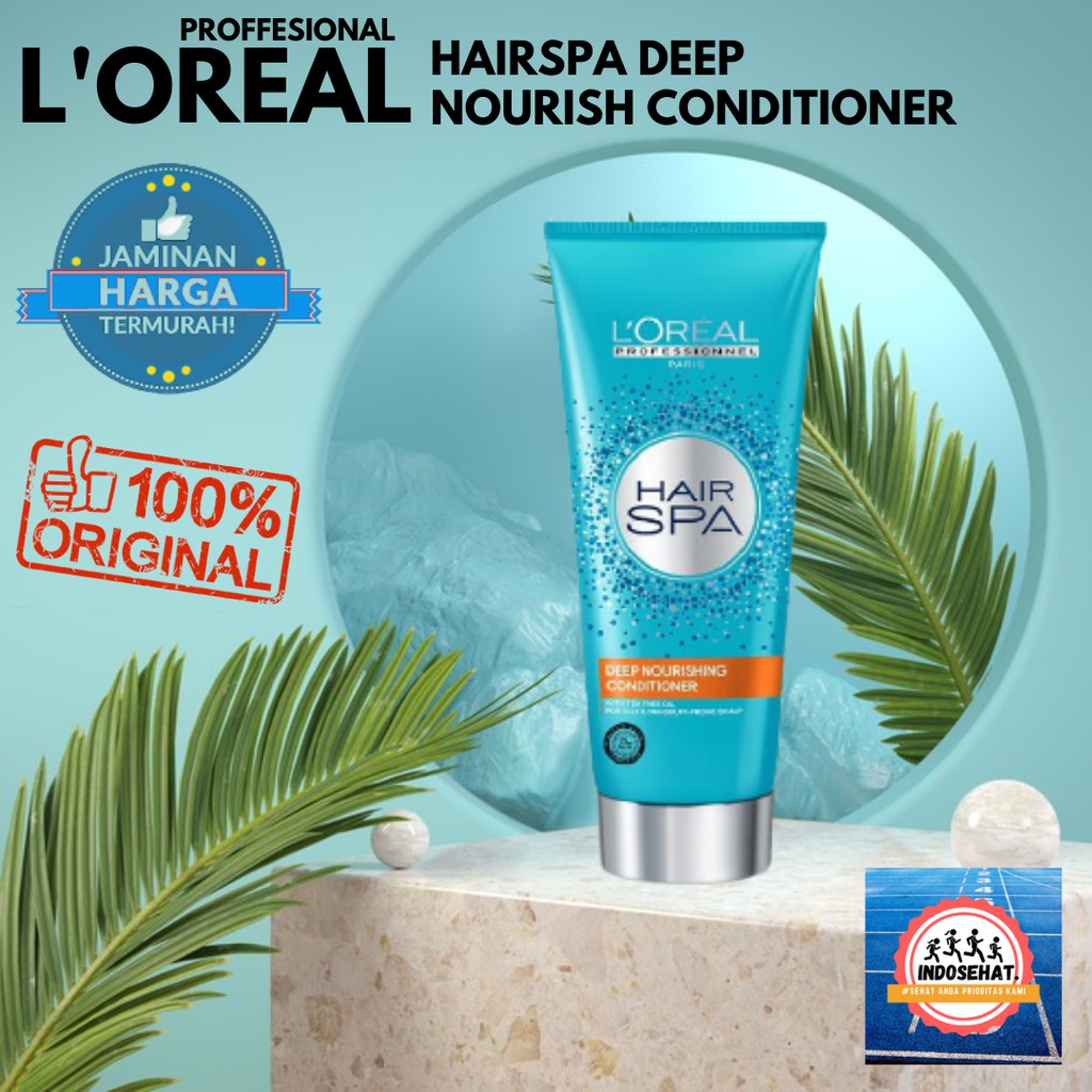 LOREAL Hair Spa Deep Nourishing Conditioner - Kondisioner Perawatan Rambut Kering Rusak 200 ml