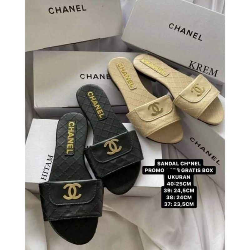 sandal wanita import Chanel original