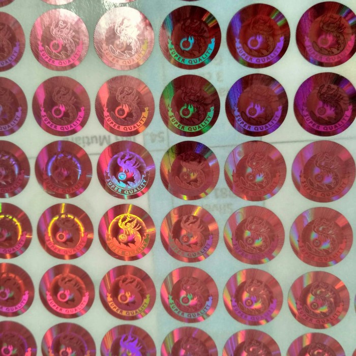 

stiker hologram Burung Phoenix Pink