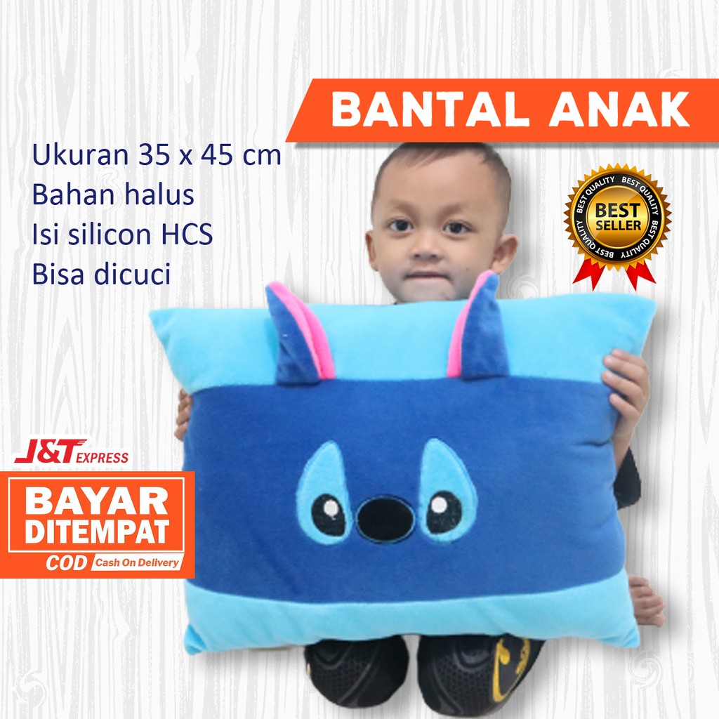 BANTAL ANAK KARAKTER bahan halus isi dacron bisa langsung dicuci