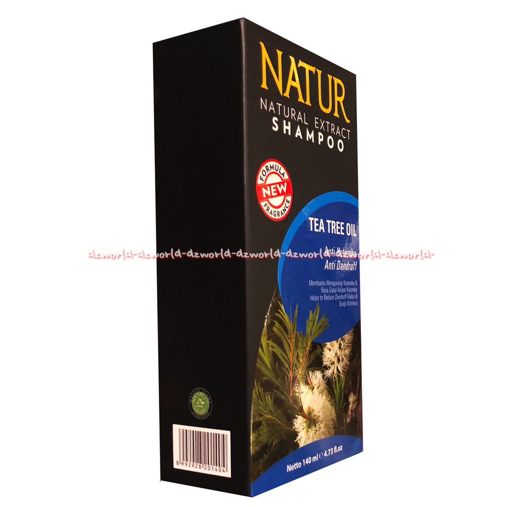 Natur Natural Shampoo Tea Tree Oil Shampo Untuk Membantu Mengurangi Ketombe