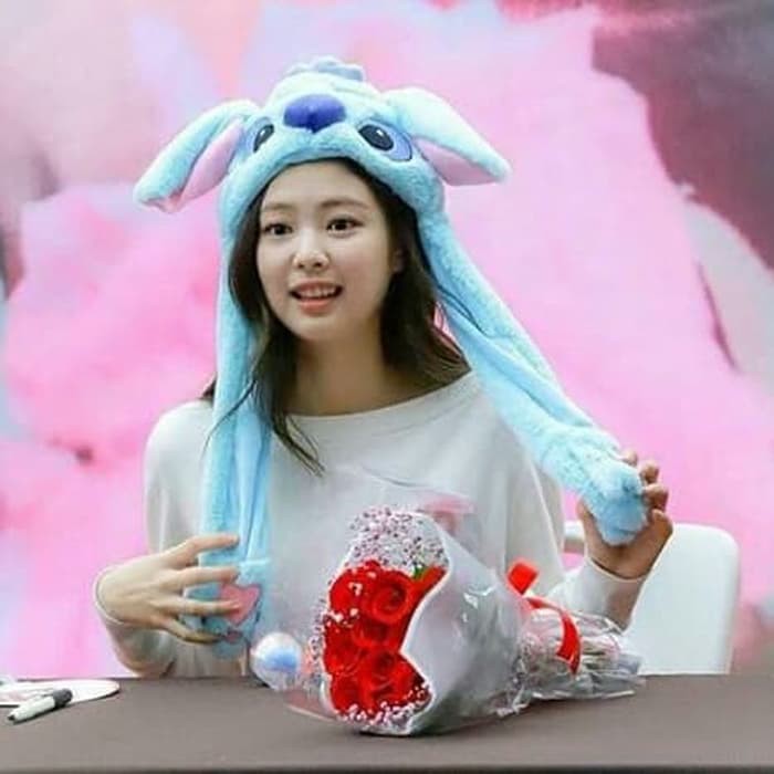 TD-ST READY INDO dancing stitch blackpink jennie topi bergerak bunny rabbit kpop moving