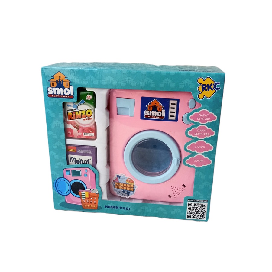 BISA COD Edukatif Pretend Play Mainan Hobi MESIN CUCI Washing RKC 10028-1 / Mainan Koleksi Anak Perempuan / Kado Mainan Anak / Mainan Murah