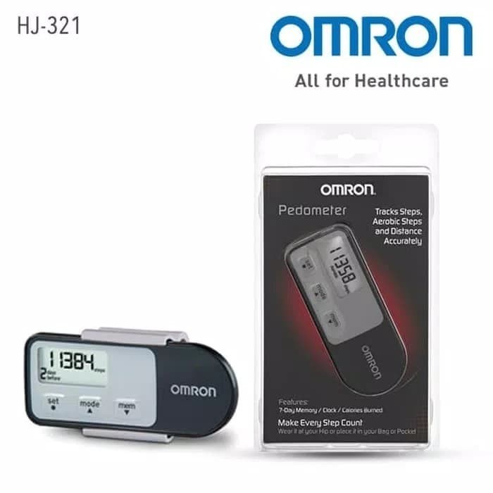OMRON - Pedometer HJ 321 / Step Counter Alat Penghitung Langkah Omron Terbaik
