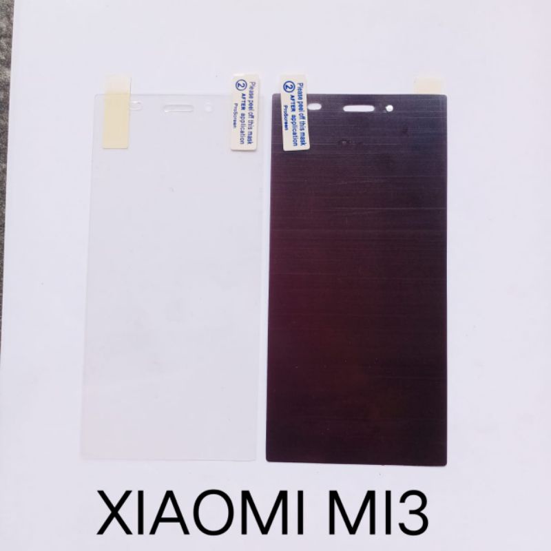 Anti Gores Xiaomi Mi3 Mi 3 . Mi4 Mi 4 Mi4W Mi 4W . Mi Max 1 Mimax 1 anti bening anti glare screen guard screen protector pelindung layar