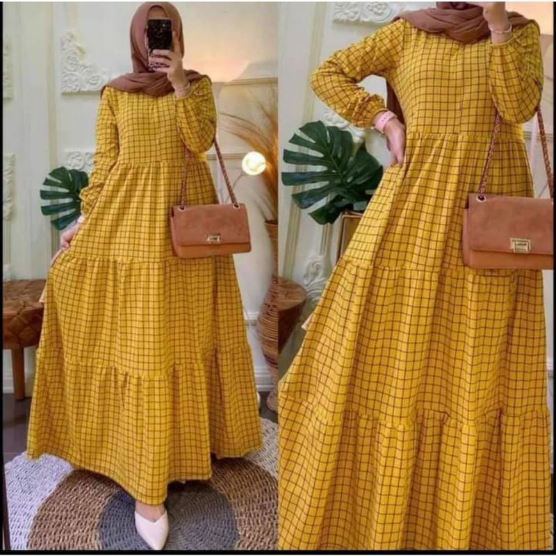 dress voxy kotak mayung