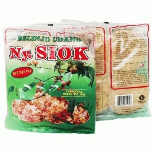 

NY. SIOK BELINJO UDANG (EMPING) 200 GR