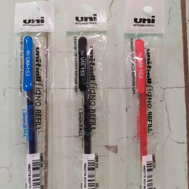 

Uni Refill UMR-10 untuk ballpen UM-153S/UM-153