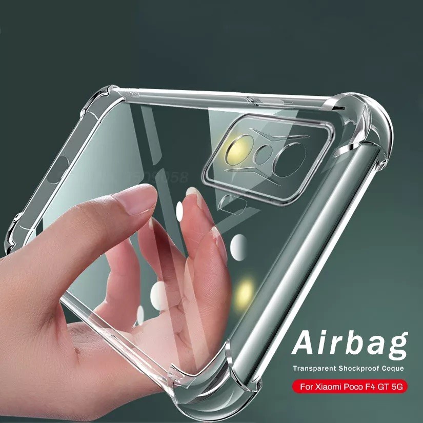 Soft Case Silikon Poco F4 Poco F4 GT Bening Transparant Airbag Anti Crack Tebal