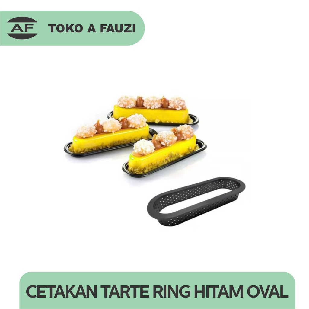 CETAKAN TARTE RING HITAM OVAL