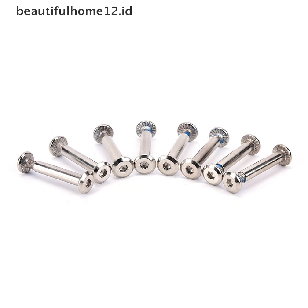 【beautifulhome12.id】 8x/set inline roller axles blades screws skate wheel bolts for skate shoes .