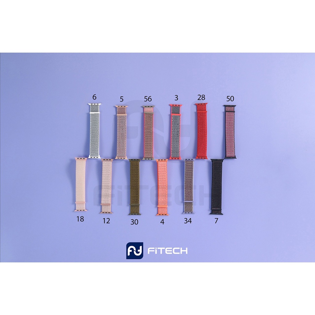 [PREMIUM] 2 FITECH Strap Smart Watch NYLON WOVENSeries 3 4 5 6  HW12 HW16 T500+PRO W26 IWO8