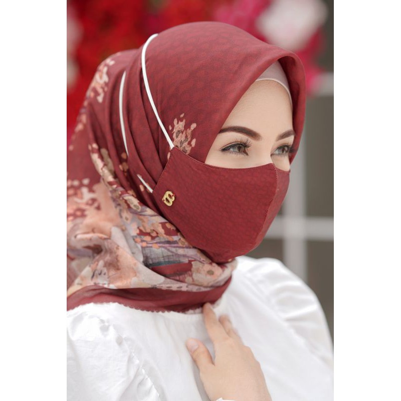 buttonscarves everyday monogram mask