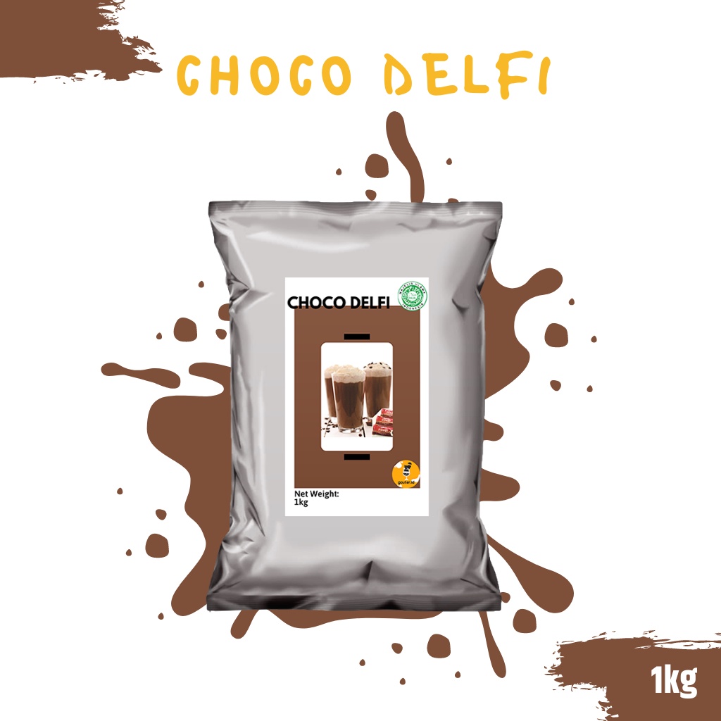 

BUBUK MINUMAN RASA CHOCO DELFI 1KG / SERBUK MINUMAN ANEKA RASA / BUBUK MINUMAN KEKINIAN / MINUMAN INSTAN / BOBA DRINKS