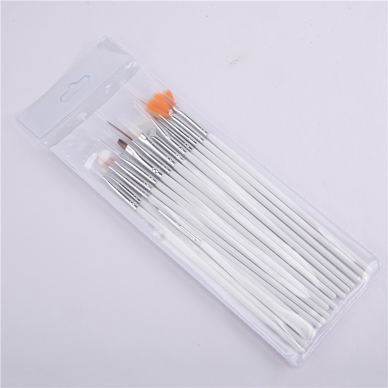 Rosalind Brush Set 15 pcs Kuas Nail Art Penghias Kuku Bagus