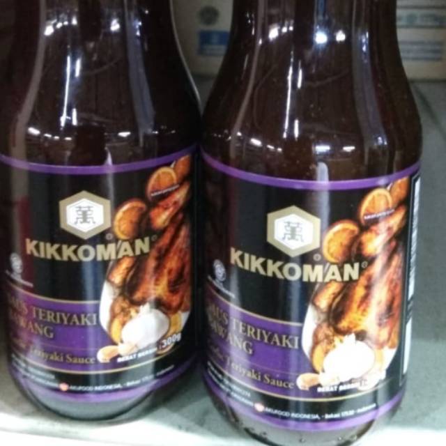 

Kikkoman saus teriyaki bawang putih btl 300 ml