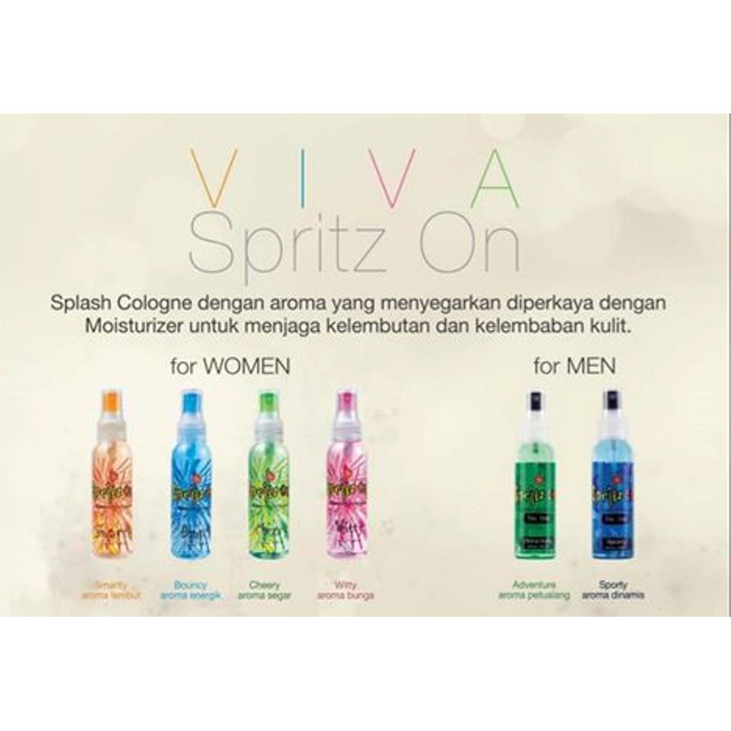 Body mist parfum Viva Spritz On For Woman (Tersedia 4 varian )