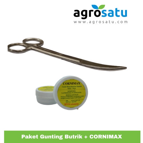 Paket Gunting Butik Butrik + Obat Penyubur Tanduk Domba Garut Cornimax - Paket 1