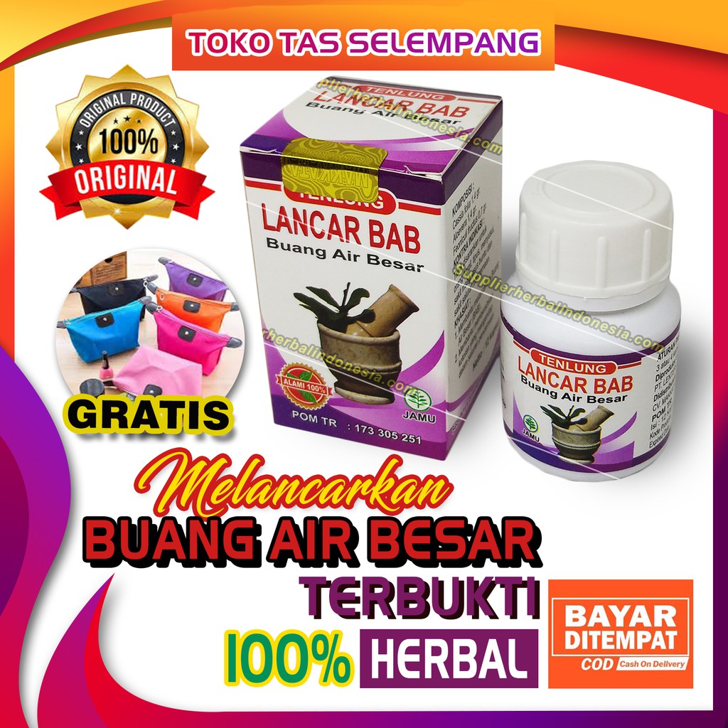 

TENLUNG LANCAR BAB ORIGINAL BPOM Obat Herbal Sembelit Kapsul Alami Pelancar Buang Air Besar