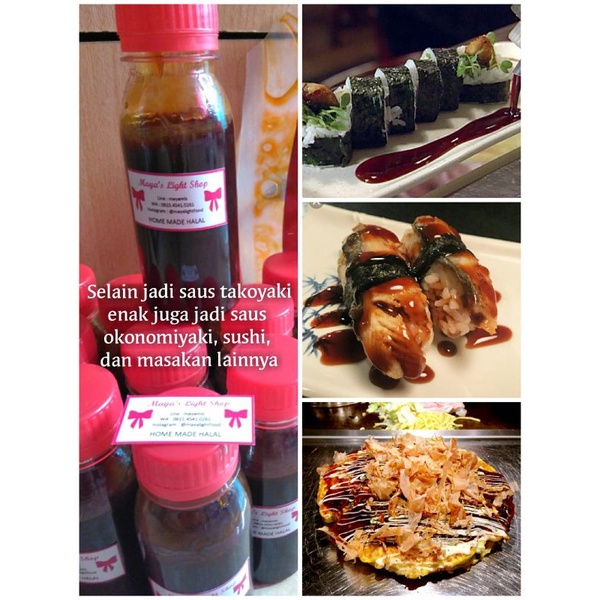 saos takoyaki sauce 100ml halal topping okonomiyaki teriyaki sauce saus sosis bakar