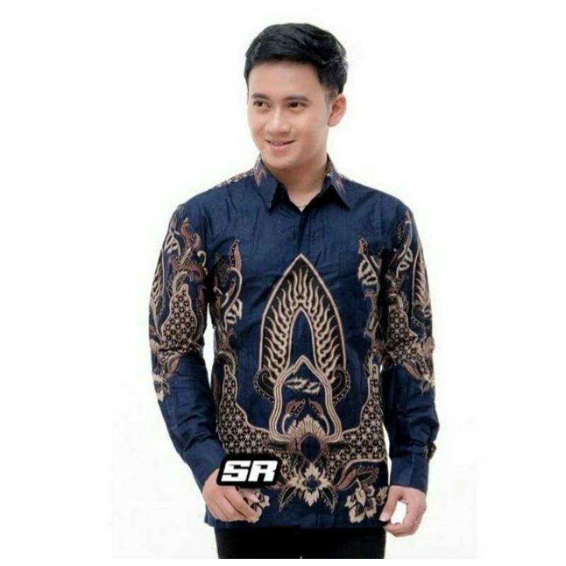 SIZE M L XL XXL KEMEJA BATIK PRIA LENGAN PANJANG MURAH