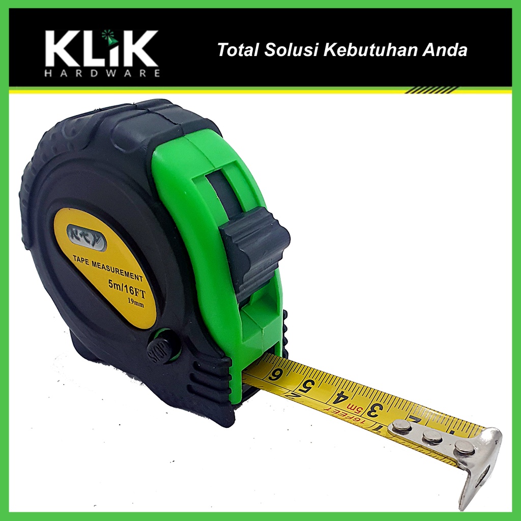 KTP Roll Meter Magnet 5 Meter - Rol Meteran Karet Measuring Tape 5 M