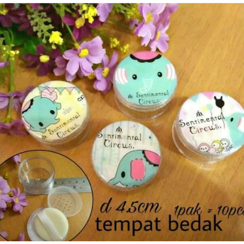 Tempat Bedak Tabur Mini / Pot Bedak Tabur