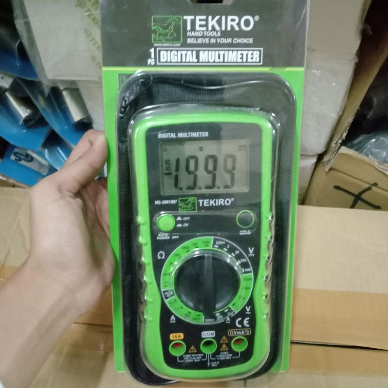 TEKIRO DIGITAL MULTIMETER Tekiro Multimeter Digital MS-DM1907 ALAT TEST UKUR TESTER PENGUKUR LISTRIK