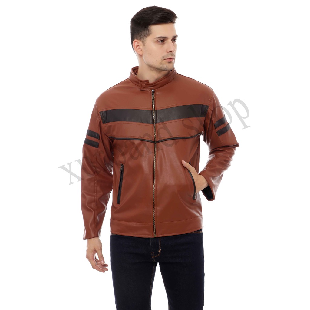  cod jaket  kulit  jaket  karlit jaket  urban Shopee Indonesia